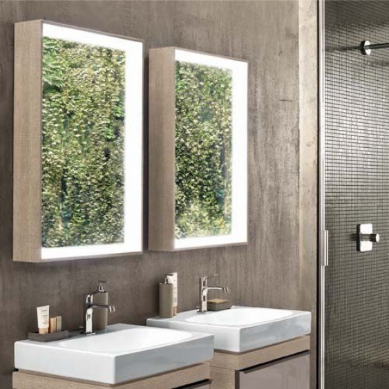 Specchio bagno Pozzi Ginori Citterio 60x90 cm fumè