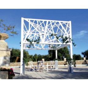 San marco Gazebo da arredo esterno 3x4 mt con teli laterali : :  Giardino e giardinaggio