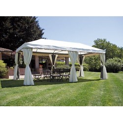 Gazebo da giardino 4x3 mt in ferro lavorato