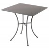 Tavolo bar in ferro color grigio cenere Spello - quadrato 70x70 cm
