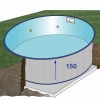 Piscina interrata Starpool rotonda 550x150 cm