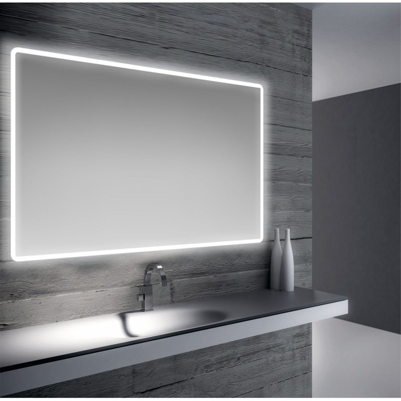Specchio da bagno retroilluminato LED 110x70 cm