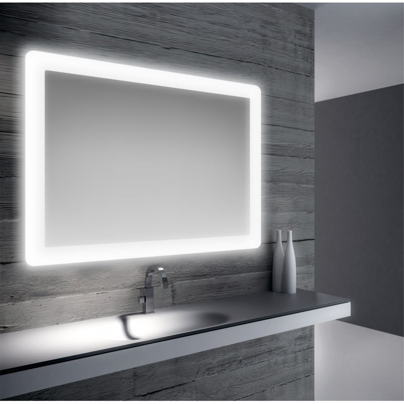 Specchio da bagno retroilluminato a led 100x70 cm