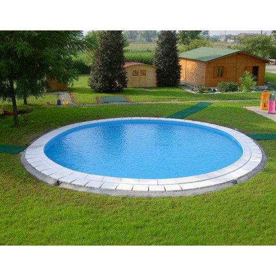 Piscina rotonda interrata GRE 420x150 cm