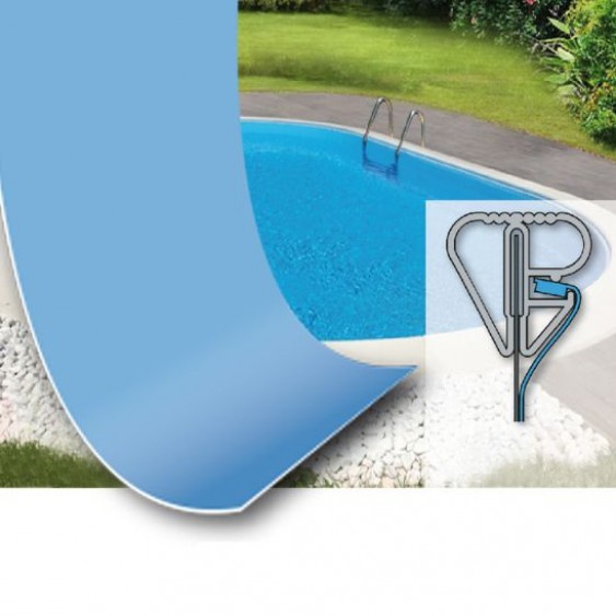 Liner per piscina interrata ovale 800 x 400 h120 cm 