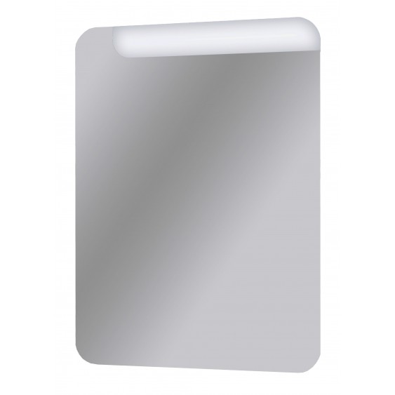 Specchio Bagno Design Retroilluminato con taglio led 75x55 Cm