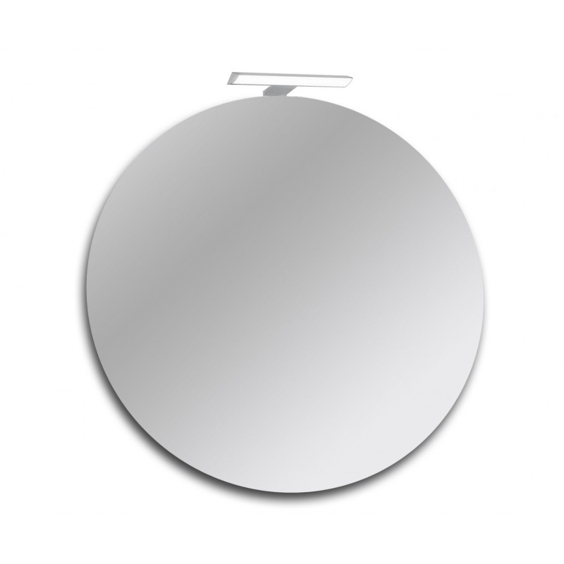 Specchio bagno 100x70 cm filo lucido con lampada led specchio con lampada