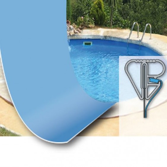Liner Blu fino a 0,8 mm per piscina rotonda da 400 cm h120 cm