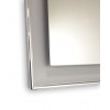 Specchio personalizzato su misura con cornice scavata cromata