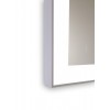 Specchio sabbiato su misura retroilluminato bordo perimetrale bianco