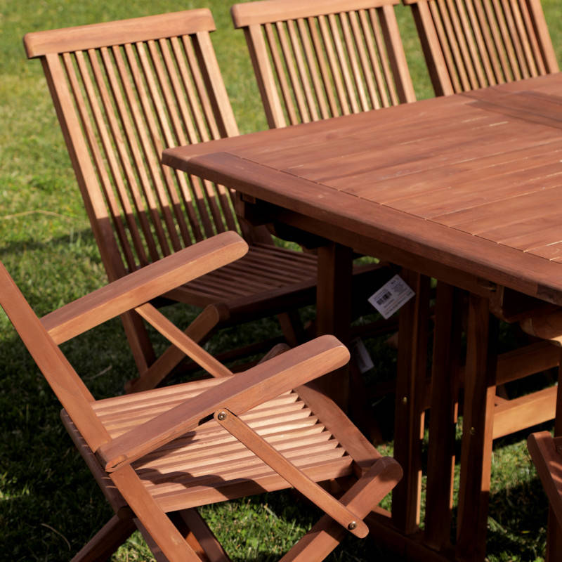 Set giardino tavolo e sedie in legno teak | Ok Affare Fatto