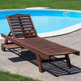 Lettino spiaggia reclinabile teak - FloralGarden