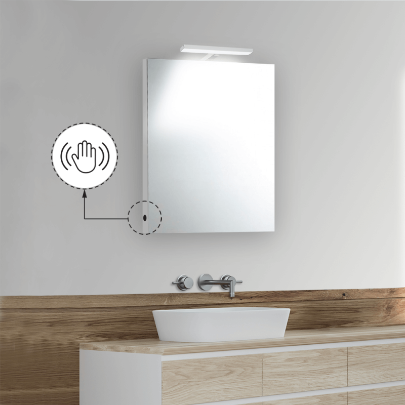 Specchio da bagno con LED 2137 - 90 x 70 cm