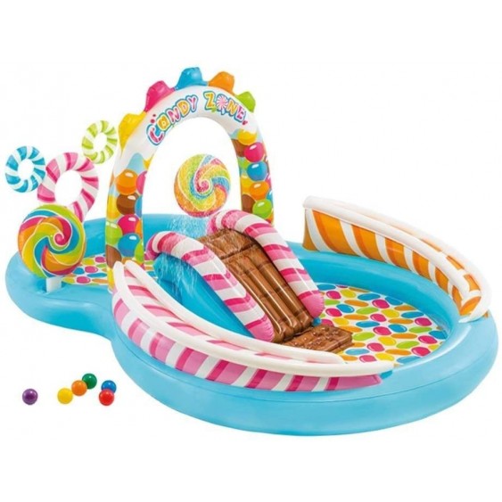 Piscina gonfiabile per bambini Playcenter Caramelle 295x191x130 cm