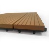 Kit mattonelle da giardino legno in WPC 30x30x2 cm