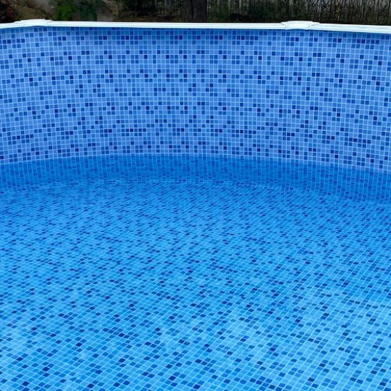 Liner mosaico per piscina ovale GRE 500x300 cm