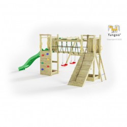 Parco giochi in legno da giardino Fungoo Maxi Funny Exposure