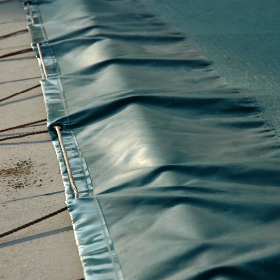 Telo occhiellato per piscina 600x400 cm con corda elastica