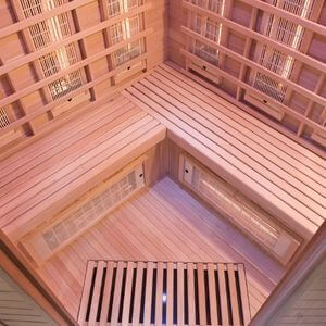 Sauna infrarossi angolare 3 posti Spectra con cromoterapia